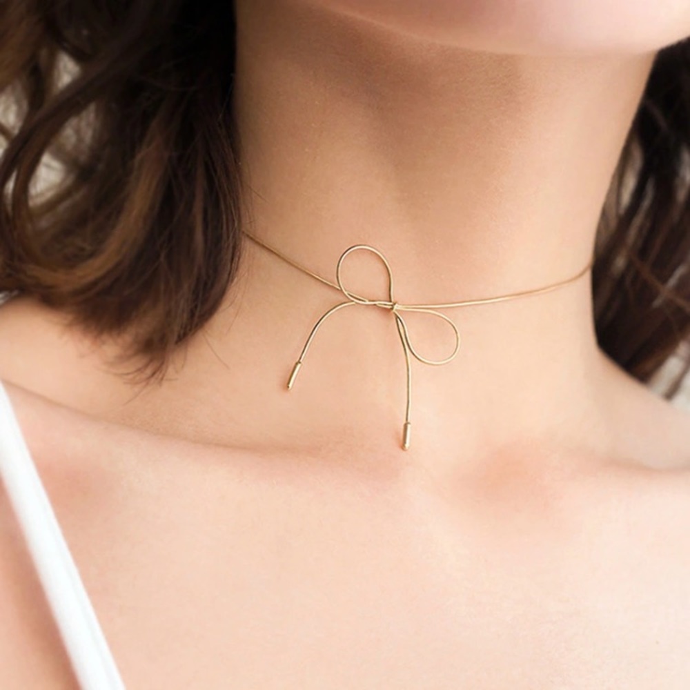 Cutest Bow ♡ STAINLESS STEEL Choker - Picture 2 of 8